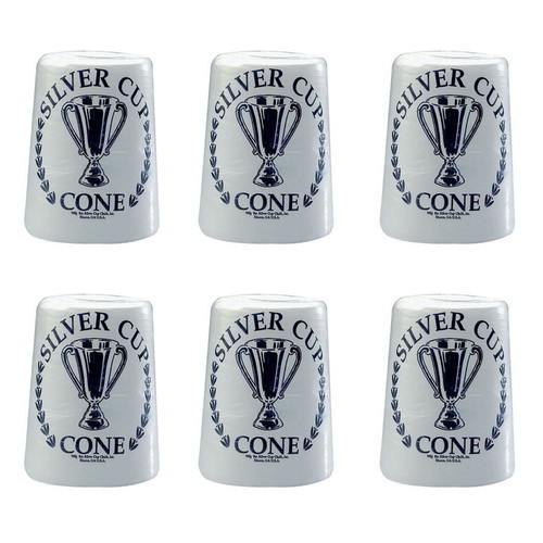 Silver cup cone chalk case - silver,