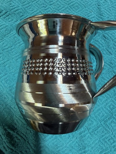 Silver two handled washing cup - two,