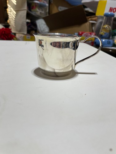 Vtg leonard silver plated baby - silver,