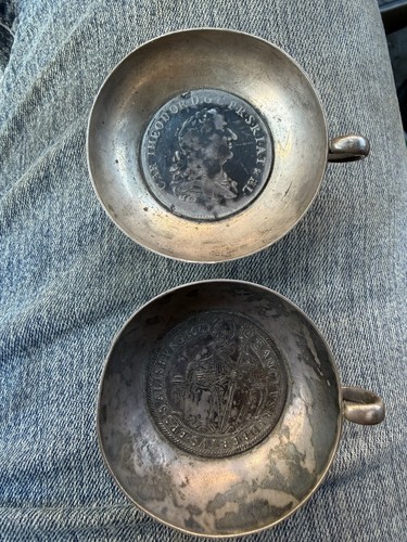 Antique solid silver coin - antique,